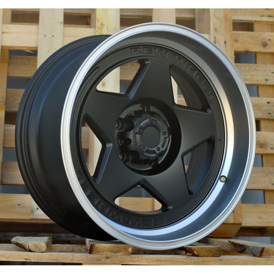 R18x9  5X127  ET  M12  71.5  JT274  Black Polished (MB)  For 4X4  (K3)  (Polished Lip)