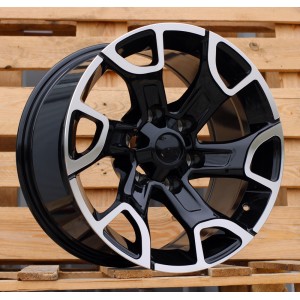 R18x9  6X139.7  ET  12  106.1  I6126  Black Polished (MB)  For TOYOT  (P2)  (4X4)