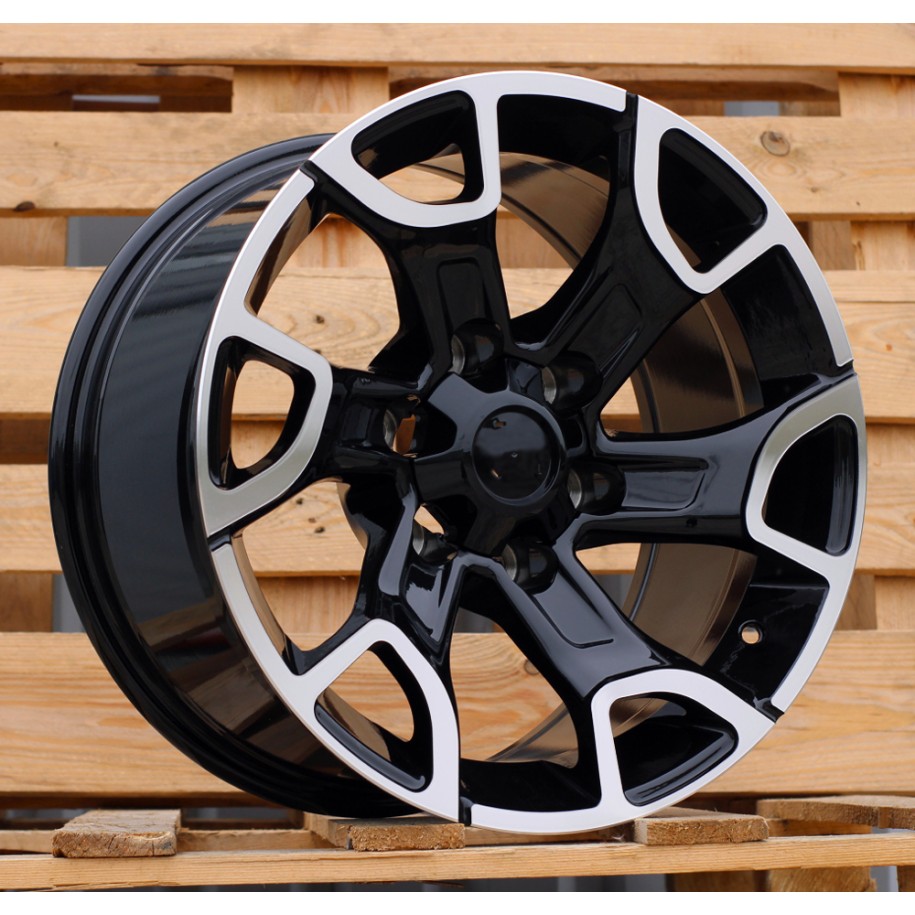 R18x9  6X139.7  ET  12  106.1  I6126  Black Polished (MB)  For TOYOT  (P2)  (4X4)