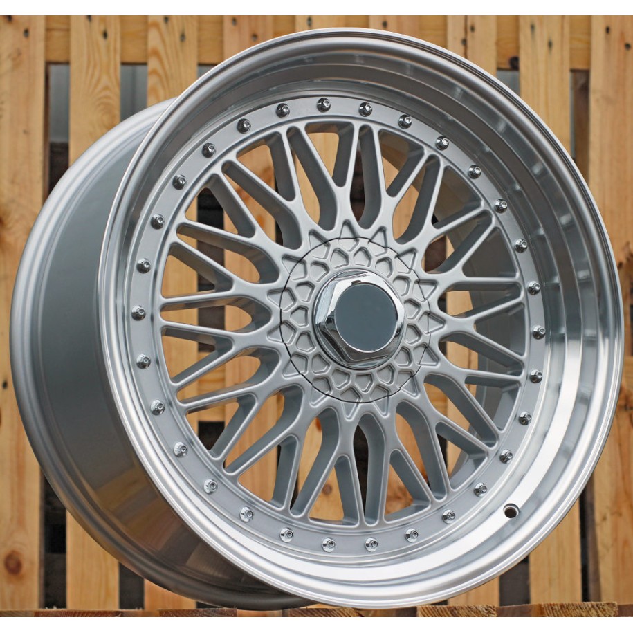 R18x9.5  10X112/120  ET  35  72.6  BY479  (XF135)  Silver+Polished Lip (SP)  For RACIN  (R+P1)  (BBS Style Front+Rear)