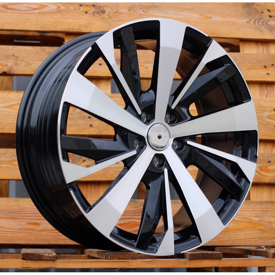 R19x7.5  5X108  ET  42  65.1  YF0449  Black Polished (MB)  For PEUG  (P1)  (HYBRID FORGED)