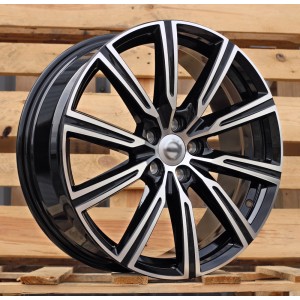 R19x7.5  5X108  ET  51  63.4  F0084  (TL0084NW)  Black Polished (MB)  For VOLVO  (Z6)