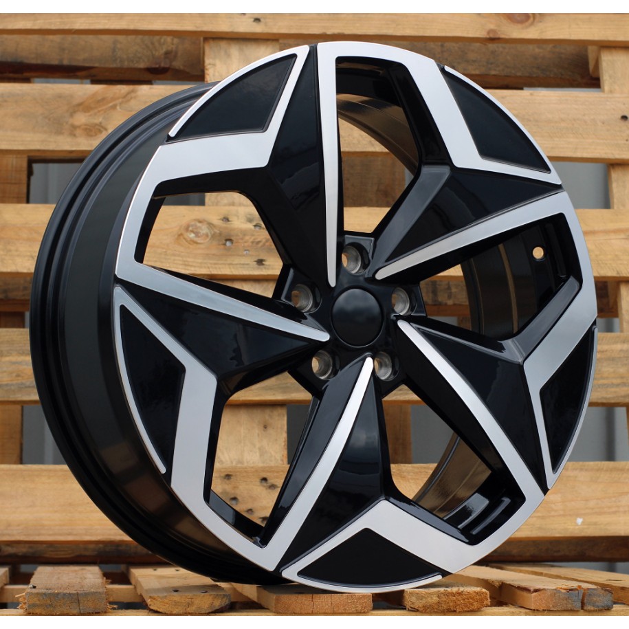 R19x7.5  5X112  ET  50  57.1  I5649  Black Polished (MB)  For VW  (Z5)  (For ID3 (AKC 115 Eur))