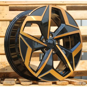 R19x7.5  5X112  ET  50  57.1  I5649  Black Polished Cooper (MBC)  For VW  (Z5)  (For ID3 (AKC 110 Eur))