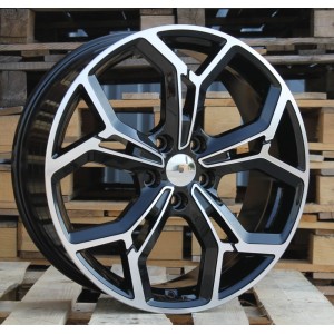 R19x7.5  5X114.3  ET  50  67.1  FE190  Black Polished (MB)  For KIA  (P2+P)