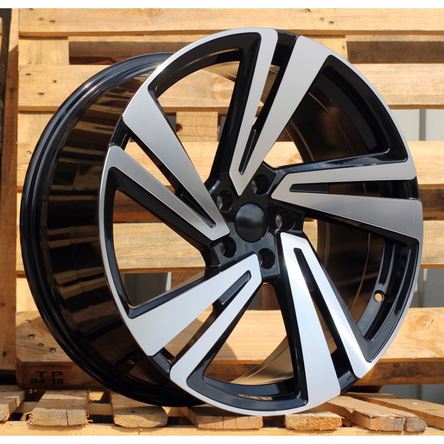 R19x8  5X112  ET  28  66.6  I5641  Black Polished (MB)  For VW  (Z5+K8)  (New TOUAREG)