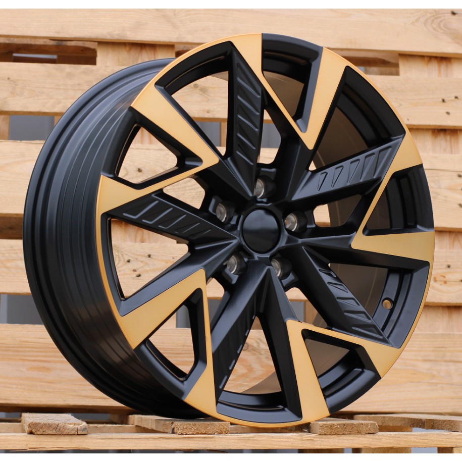 R19x8  5X112  ET  40  57.1  YF0443  Black Polished Half Matt Cooper (MBHMC)  For CUPRA  (P1+P2+K7)  (HYBRID FORGED)