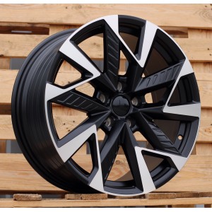 R19x8  5X112  ET  40  57.1  YF0443  Black Polished Half Matt (MBHM)  For CUPRA  (P1)  (HYBRID FORGED)