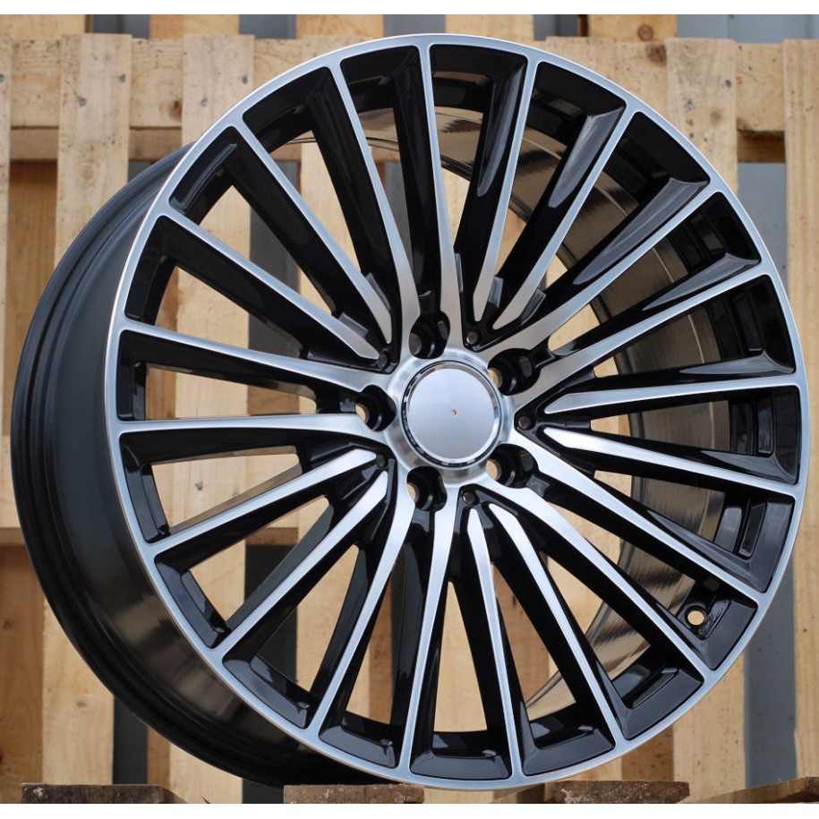 R19x8  5X112  ET  43  66.6  B5909  Black Polished (MB)  For MER  (Z7)  (HYBRID FORGED)