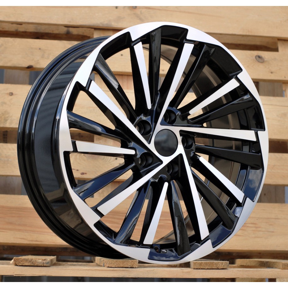 R19x8  5X112  ET  44  57.1  FBX261  Black Polished (MB)  For SKODA  (M)  (HYBRID FORGED)
