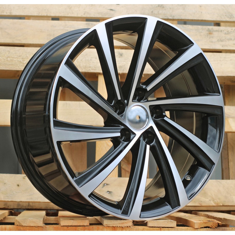 R19x8  5X112  ET  45  57.1  D2403  (YF1151)  Black Polished (MB)  For SKODA  (K7)  (HYBRID FORGED)