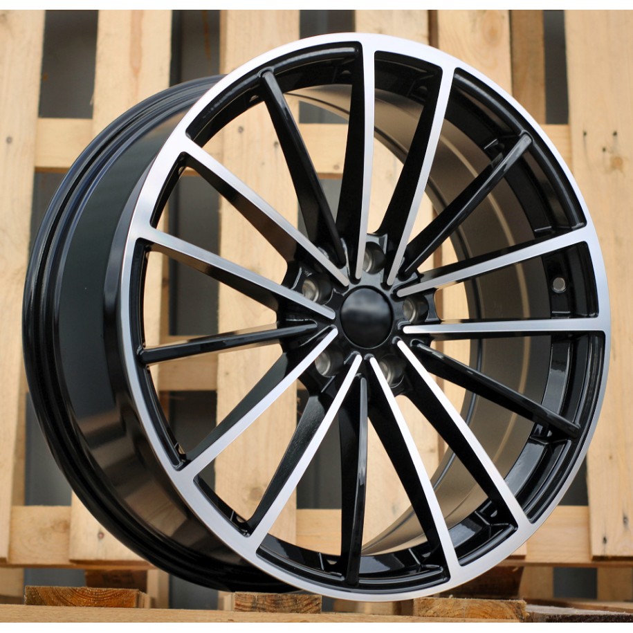 R19x8  5X112  ET  45  57.1  I0383  Black Polished (MB)  For VW  (K7)