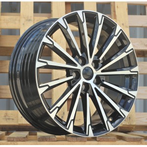 R19x8  5X112  ET  45  57.1  YF0446  Black Polished (MB)  For SKODA  (Z5)  (HYBRID FORGED)