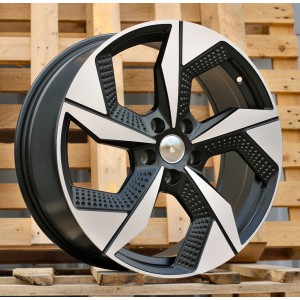 R19x8  5X114.3  ET  48  67.1  I5637  Black Polished Half Matt (MBHM)  For RACIN  (Z4)  ((AKC 115 Eur))