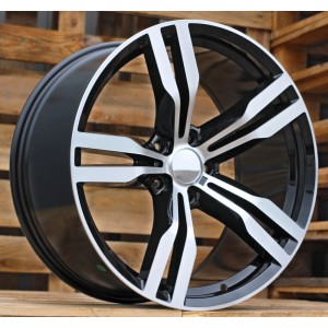 R19x8.5  5X112  ET  25  66.6  B5327  Black Polished (MB)  For BMW  (K4)  ((AKC 110 Eur)Rear+Front)