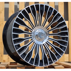 R19x8.5  5X112  ET  36  66.6  I0313  (XF116)  Black Polished (MB)  For MER  (K4)  (HYBRID FORGED (Front+Rear))
