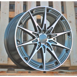 R19x8.5  5X112  ET  36  66.6  H3500F  Grey Polished (MG)  For MER  (K3)  (HYBRID FORGED Rear+Front NEW Model)