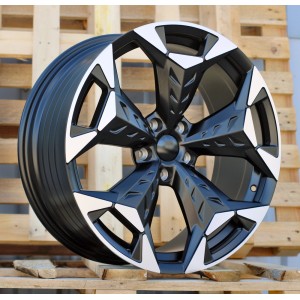 R19x8.5  5X112  ET  38  57.1  YF5717  Black Polished Half Matt (MBHM)  For CUPRA  (Z6)  ((AKC 115 Eur)HYBRID FORGED)