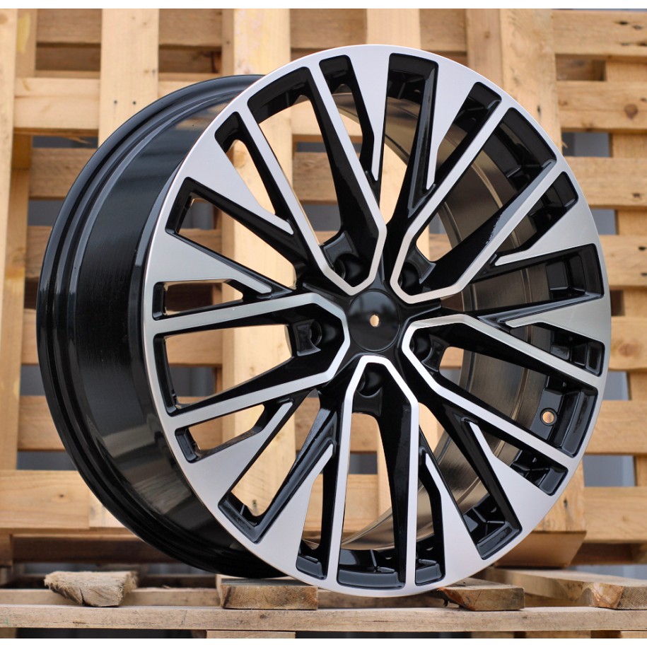 R19x8.5  5X112  ET  40  66.5  F733  (F9733)  Black Polished (MB)  For AUD  (Z5)  (HYBRID FORGED New Model)