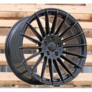 R19x8.5  5X112  ET  40  66.6  HX010F  (YF0124)  Black Half Matt (BLHM)  For HAXER  (K7)  (HYBRID FORGED Rear+Front)