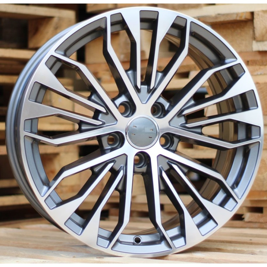 R19x8.5  5X112  ET  43  66.5  B1096  (FE164)  Grey Polished+Powder Coating (MGPC)  For AUD