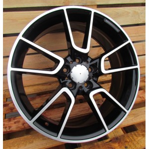 R19x8.5  5X112  ET  52  66.6  B5462  Black Polished (MB)  For MER  (K4+Z4)  (Rear+Front)