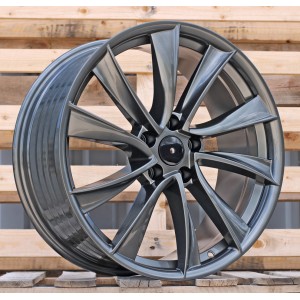 R19x8.5  5X114.3  ET  35  64.1  B2046  (FBX460)  Gun Metal (GM)  For TESLA  (P2)  (HYBRID FORGED (Model 3))