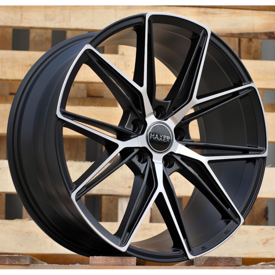 R19x8.5  5X114.3  ET  40  73.1  HX043  Black Polished Half Matt (MBHM)  For HAXER  (K4)  ((AKC 105 Eur))