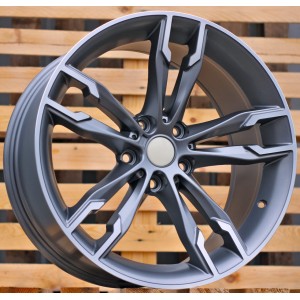 R19x8.5  5X120  ET  33  72.6  B1257  Grey Polished Half Matt (MGHM)  For BMW  (P2)