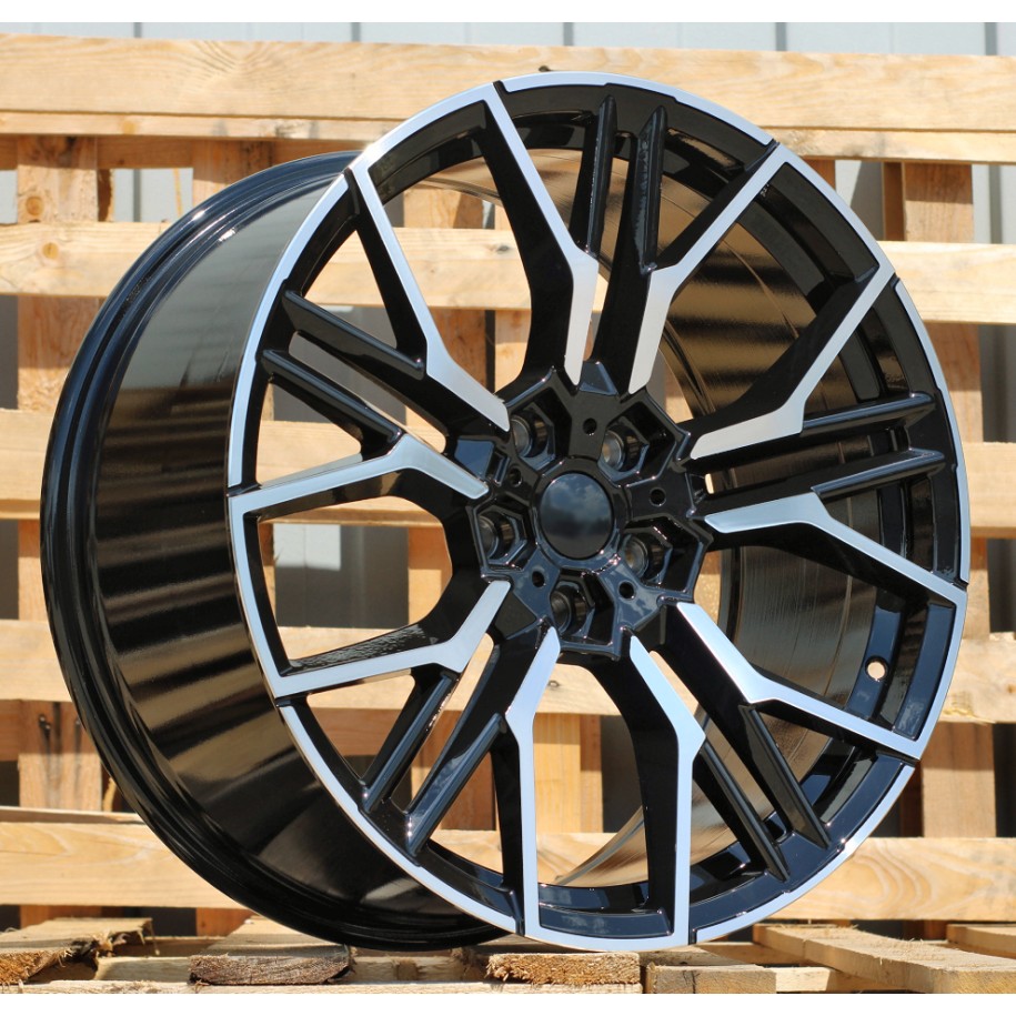 R19x9  5X112  ET  38  66.6  I0405  Black Polished (MB)  For BMW  (Z5)  (Rear+Front)