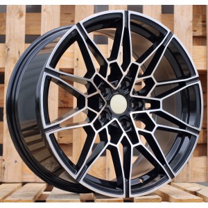 R19x9  5X112  ET  40  66.6  B1674  Black Polished (MB)  For BMW  (Z2)  (Front+Rear)