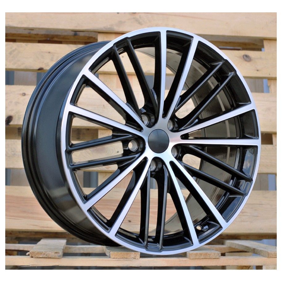 R19x9  5X112  ET  44  66.6  H3071F  Black Polished (MB)  For BMW  (P1)  (HYBRID FORGED Front+Rear)