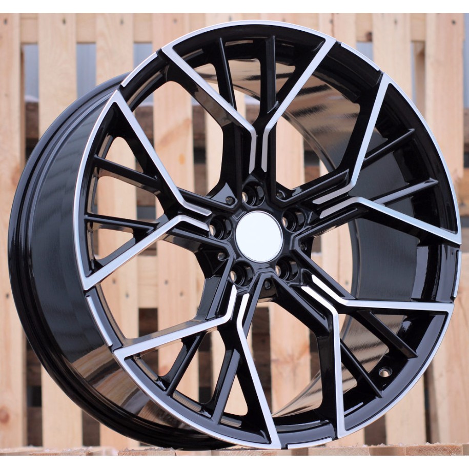 R19x9  5X120  ET  37  72.6  A5602  (IN0316)  Black Polished (MB)  For BMW  (P2)  (Rear+Front)