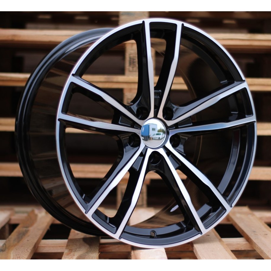 R19x9  5X120  ET  40  72.6  A5588  (BK5495)  Black Polished (MB)  For BMW  (P)  (Rear+Front)
