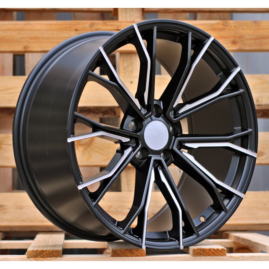 R19x9.5  5X112  ET  38  66.56  A5385  (XFE290)  Black Half Matt (BLHM)  For BMW  (P2)  (Rear+Front)