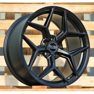 R19x9.5  5X112  ET  40  66.6  HX04F  Black Half Matt (BLHM)  For HAXER  (K4)  (HYBRID FORGED (Front+Rear))