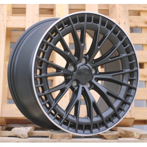 R19x9.5  5X112  ET  43  66.6  3S1384  (H3399F)  Black Matt+Polished Lip (BMPL)  For MER  (Z3+A+K8)  (HYBRID FORGED Rear+Front)