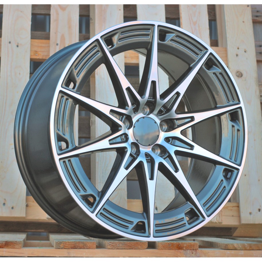 R19x9.5  5X112  ET  43  66.6  H3500F  Grey Polished (MG)  For MER  (K3)  (HYBRID FORGED Rear+Front NEW Model)