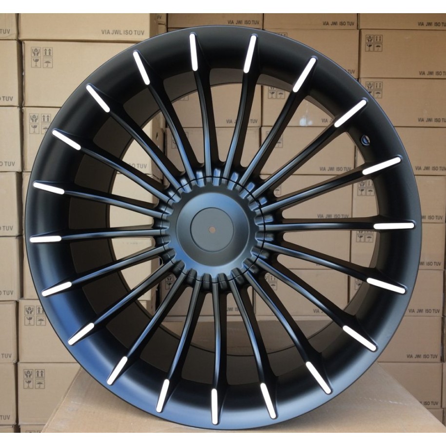 R19x9.5  5X120  ET  20  74.1  BK273  Black Polished Half Matt (MBHM)  For BMW  (N2)  (Rear+Front)