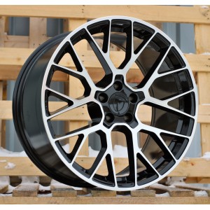 R20x10  5X112  ET  19  66.5  BK998  Black Polished (MB)  For PORCH  (Z7)  (Rear+Front)