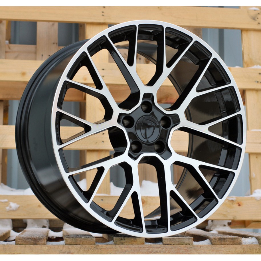 R20x10  5X112  ET  19  66.5  BK998  Black Polished (MB)  For PORCH  (Z7)  (Rear+Front)