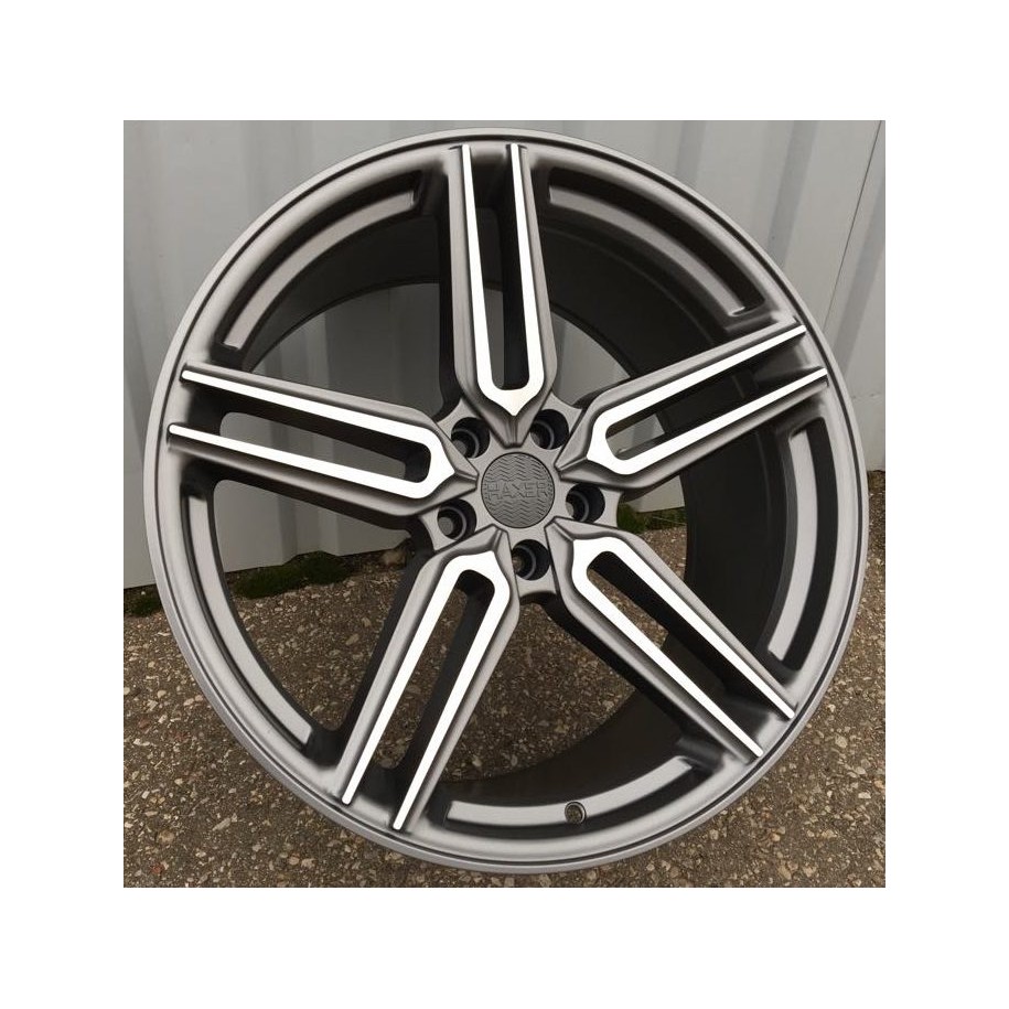 R20x10  5X112  ET  38  66.5  B1382  (HX015)  Grey Polished Half Matt (MGHM)  For HAXER  (K7)  ((AKC 110 Eur) Rear+Front)