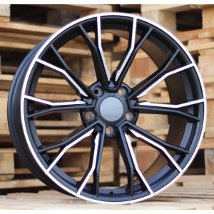 R20x10  5X112  ET  40  66.6  A5385  (INS0220)  Black Half Matt (BLHM)  For BMW  (Z5+K8+Z3)  (MILLING Rear+Front)
