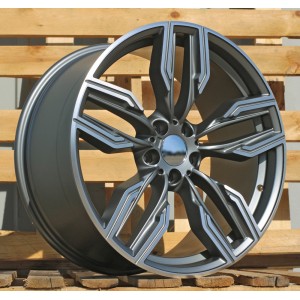 R20x10  5X112  ET  41  66.6  B5181  Grey Polished Half Matt (MGHM)  For BMW  (P)  (Rear+Front)