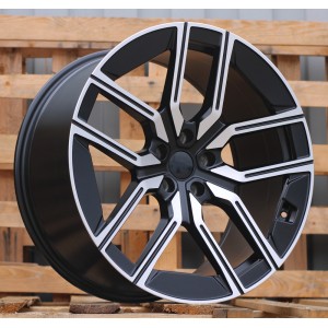 R20x10  5X112  ET  41  66.6  I5619  Black Polished Half Matt (MBHM)  For BMW  (P1)  (Rear+Front)