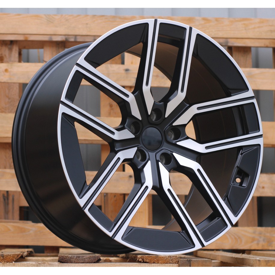 R20x10  5X112  ET  41  66.6  I5619  Black Polished Half Matt (MBHM)  For BMW  (P1)  (Rear+Front)