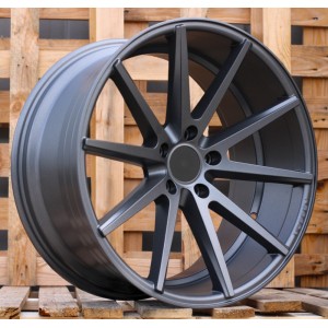 R20x10  5X120  ET  38  72.6  QC1122  Grey Polished Matt (MGM)  For RACIN  (K3+A)  ((AKC 100 Eur) Style Vossen)