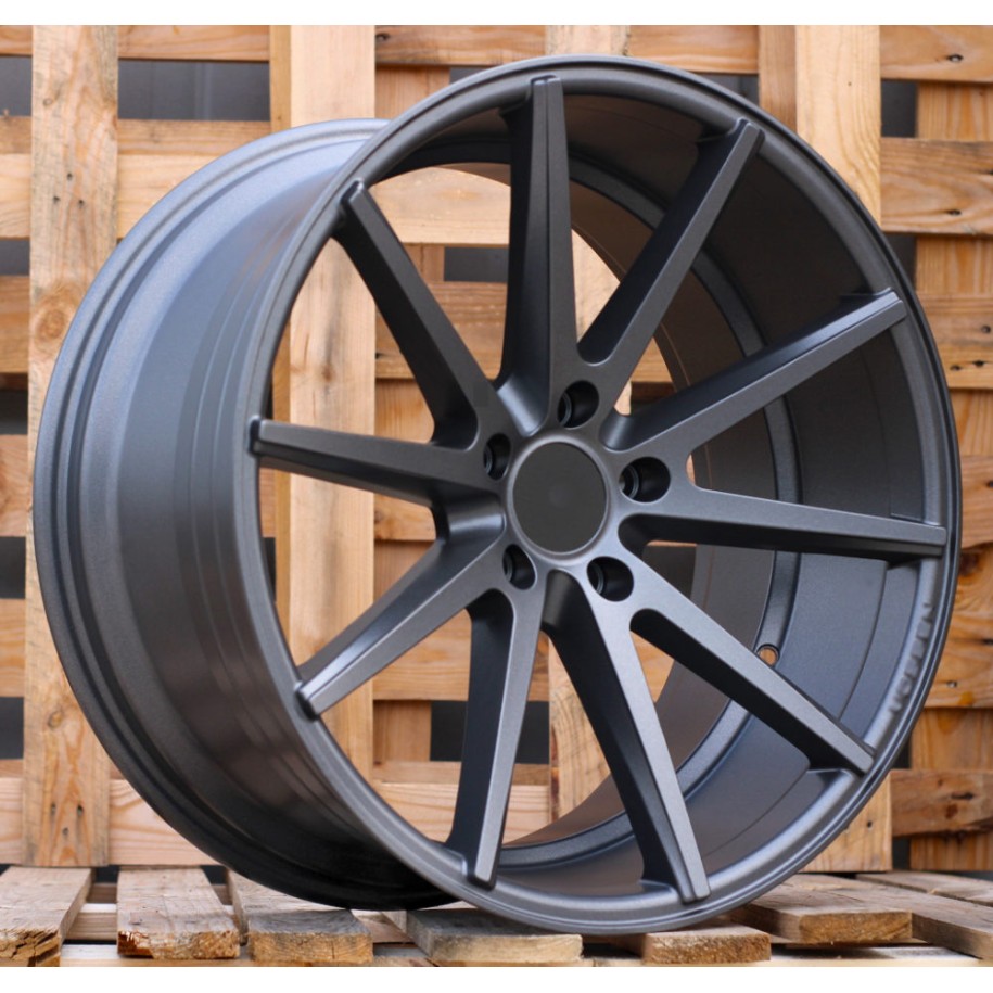 R20x10  5X120  ET  38  72.6  QC1122  Grey Polished Matt (MGM)  For RACIN  (K3+A)  ((AKC 100 Eur) Style Vossen)