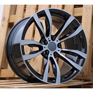 R20x10  5X120  ET  40  74.1  B1057  Black Polished (MB)  For BMW  (P)  (REAR+FRONT)