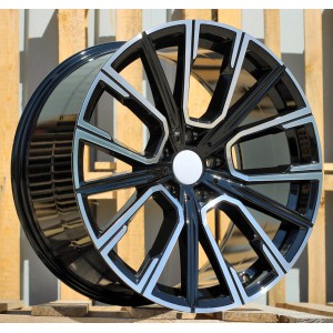 R20x10  5X120  ET  41  74.1  B5836  (IN5515)  Black Polished (MB)  For BMW  (K7)  (Rear+Front)